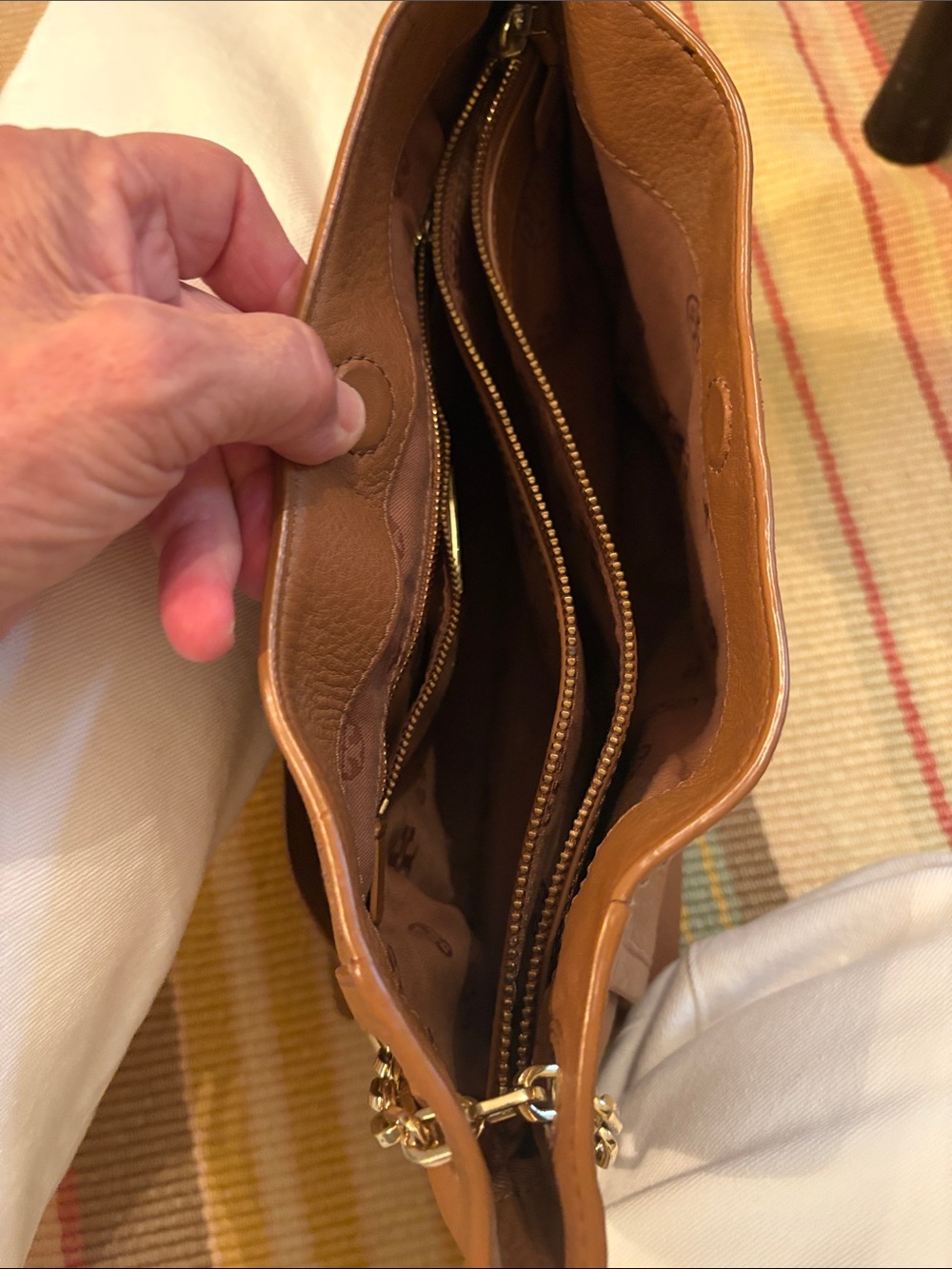 Tory Burch Camel Leather Bag - Picture 6 of 7